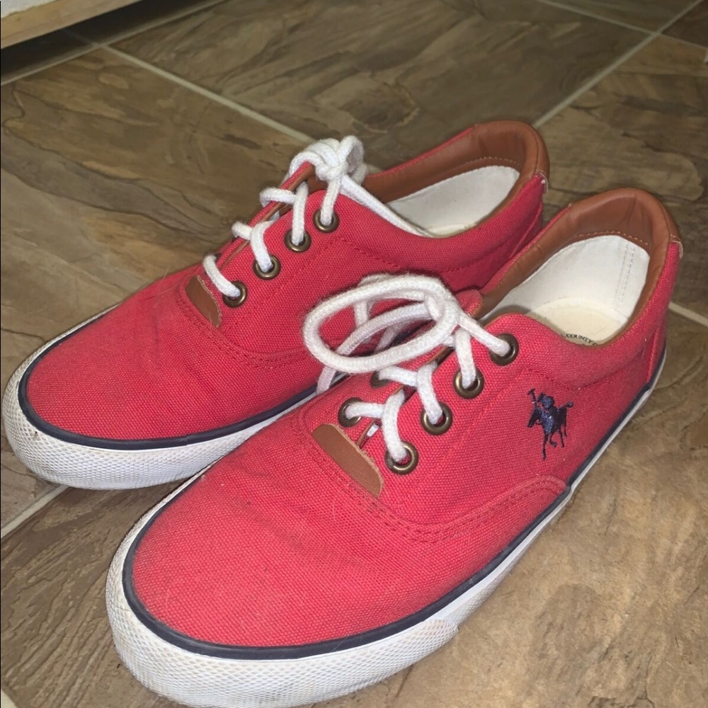Women’s Ralph Lauren red shoes